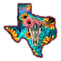 Western Sunflower, Rose, Gemstsone, Turquoise Bull Skull | Teevron
