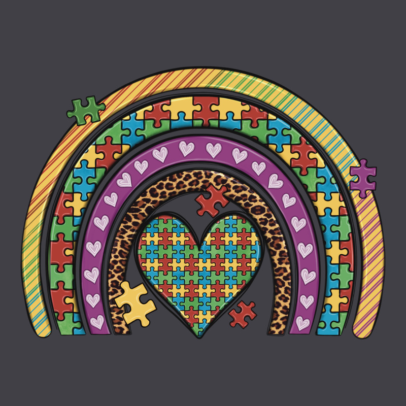 Autism Awareness Heart Leopard Rainbow Heavyweight Hoodie by Artiststas | Teevron