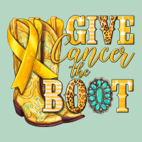 Give Cancer The Boot Childhood Cancer Classic Tee | Teevron