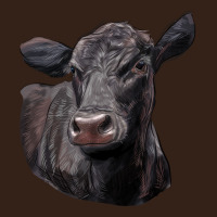 Black Angus Cow Illustrations Heavy Core Tee | Teevron
