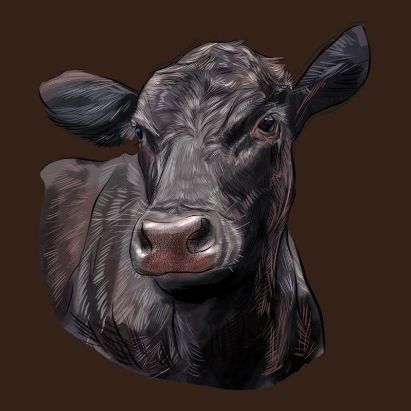 Black Angus Cow Illustrations Heavy Core Tee by LillyAllenDesigns | Teevron
