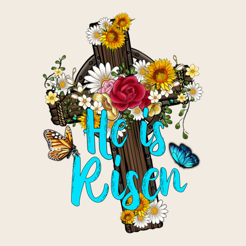 He Is Rısen With Cross And Butterfly Premium Sweatshirt by Artiststas | Teevron