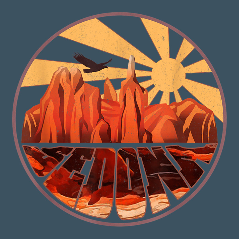 Retro Vintage Sedona Arizona Hiking Sunset Dawn Gift Urban Heavy Tee by minhPixels | Teevron