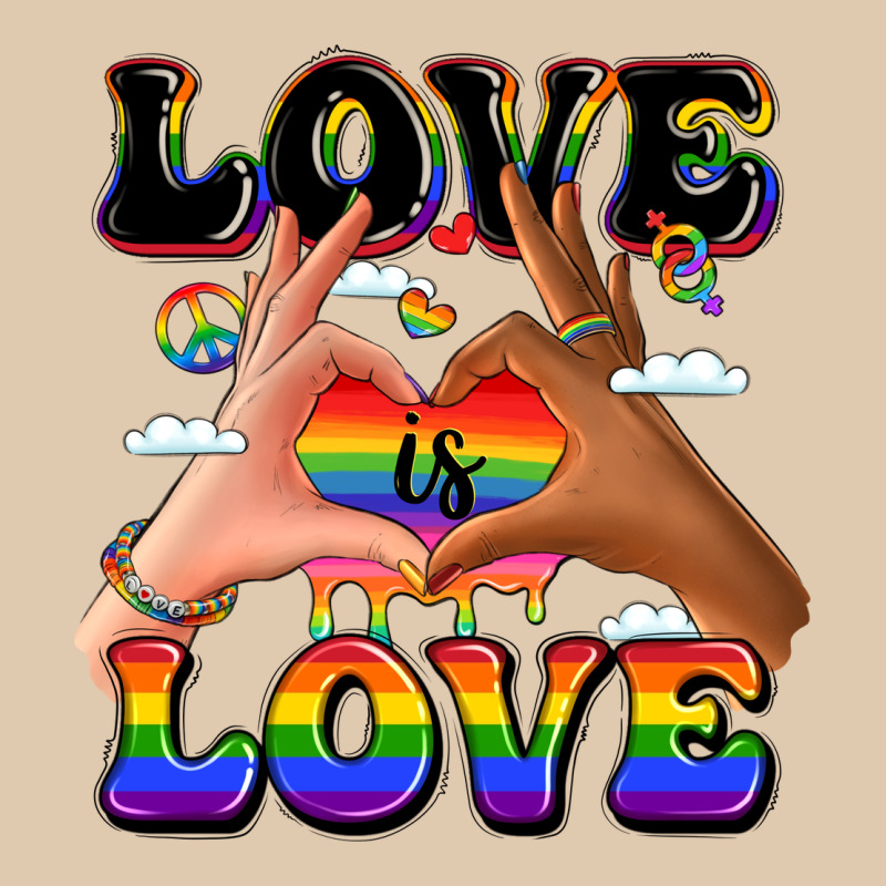 Love Is Love Lgbtq Pride Hands Heavyweight Sweatshirt by LillyAllenDesigns | Teevron