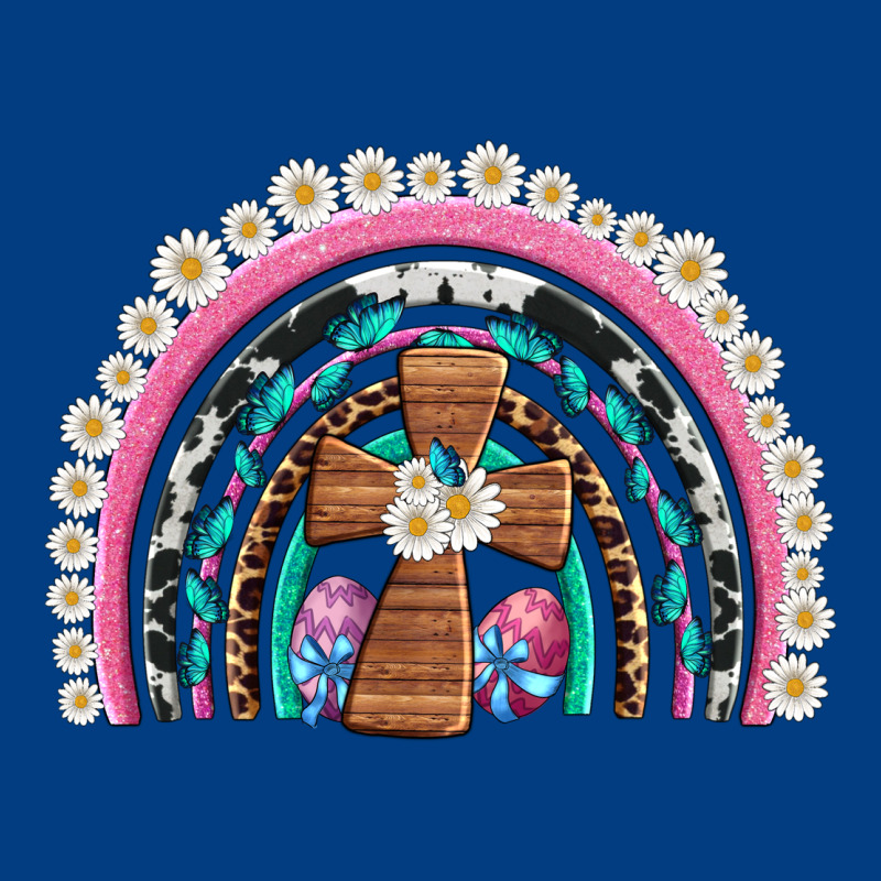 Easter Cross Daisy Egg Rainbow Premium Sweatshirt by Artiststas | Teevron