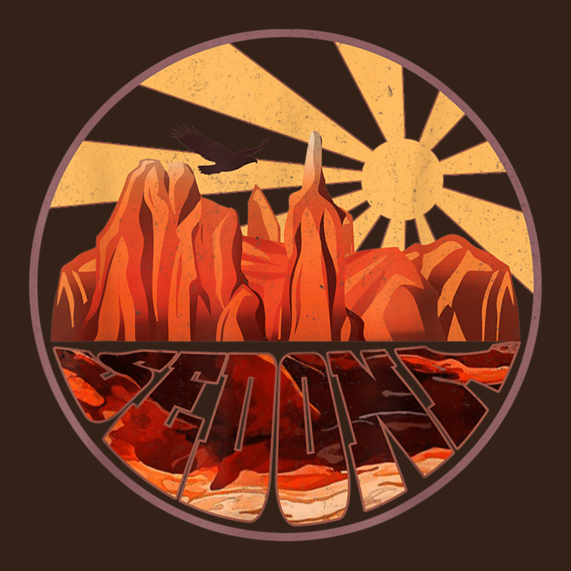 Retro Vintage Sedona Arizona Hiking Sunset Dawn Gift Heavy Core Tee by minhPixels | Teevron