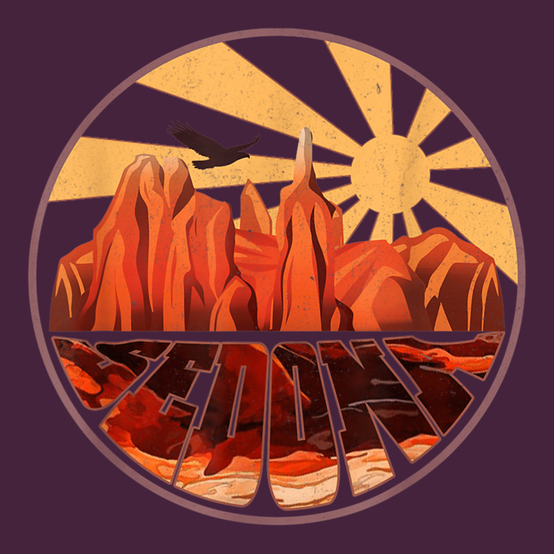 Retro Vintage Sedona Arizona Hiking Sunset Dawn Gift Premium Tee by minhPixels | Teevron