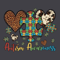 Autism Awareness Leopard Cowhide Herts Puzzle Heavyweight Hoodie | Teevron