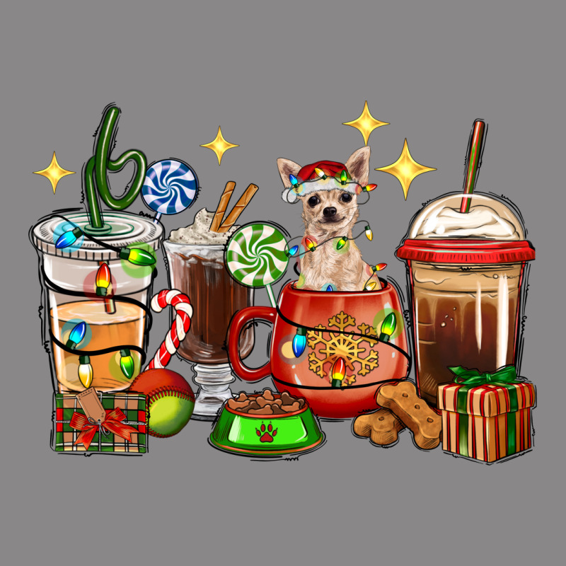 Christmas Coffee Cups With Chihuahua Vintage Tee by RanaPortraitStore | Teevron