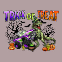 Trick Or Treat With Monster Truck And T Rex Vintage Hoodie | Teevron