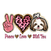 Peace Love Shih Tzu Premium Tee | Teevron