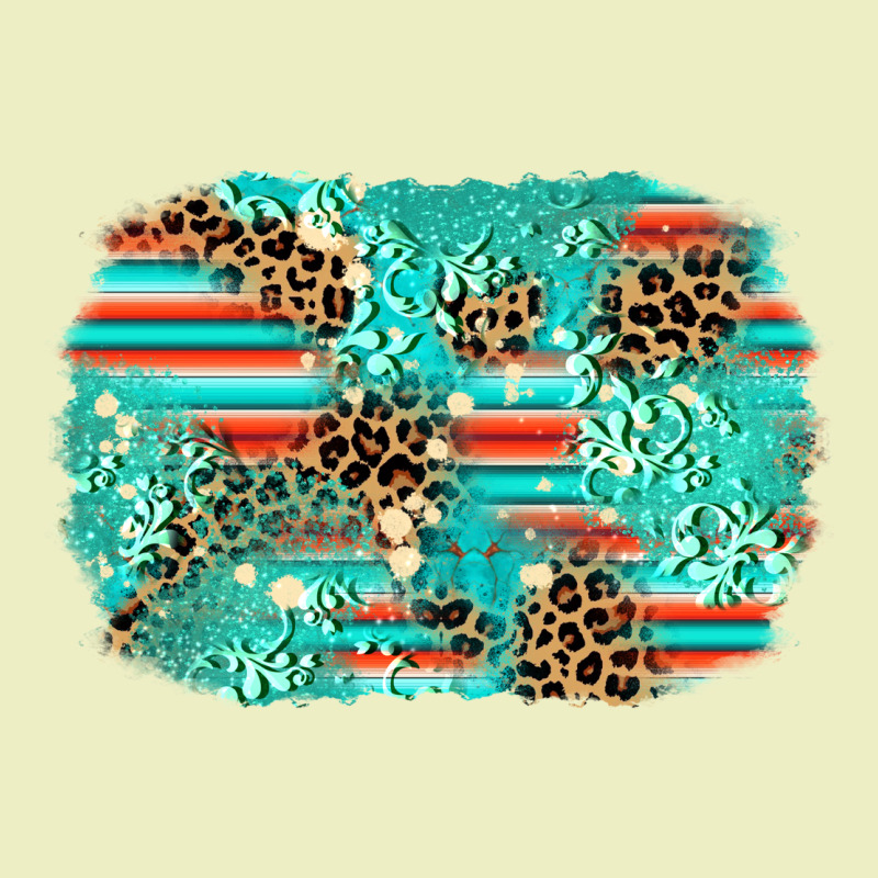 Leopard Turquoise Glitter Background Urban Hoodie by AdoDesignShop | Teevron