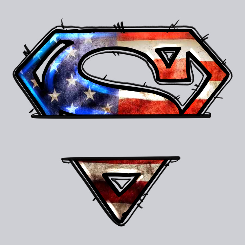 Super American Flag Logo Heavyweight Sweatshirt by LillyAllenDesigns | Teevron