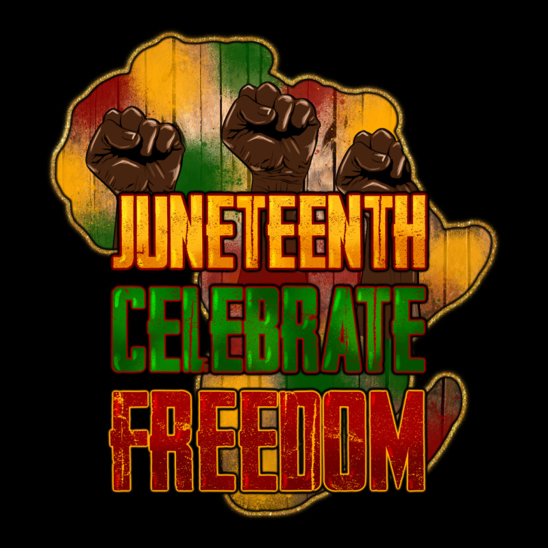Juneteenth Celebrate Freedom Long Sleeve Tee by HowdyJamesFarm | Teevron