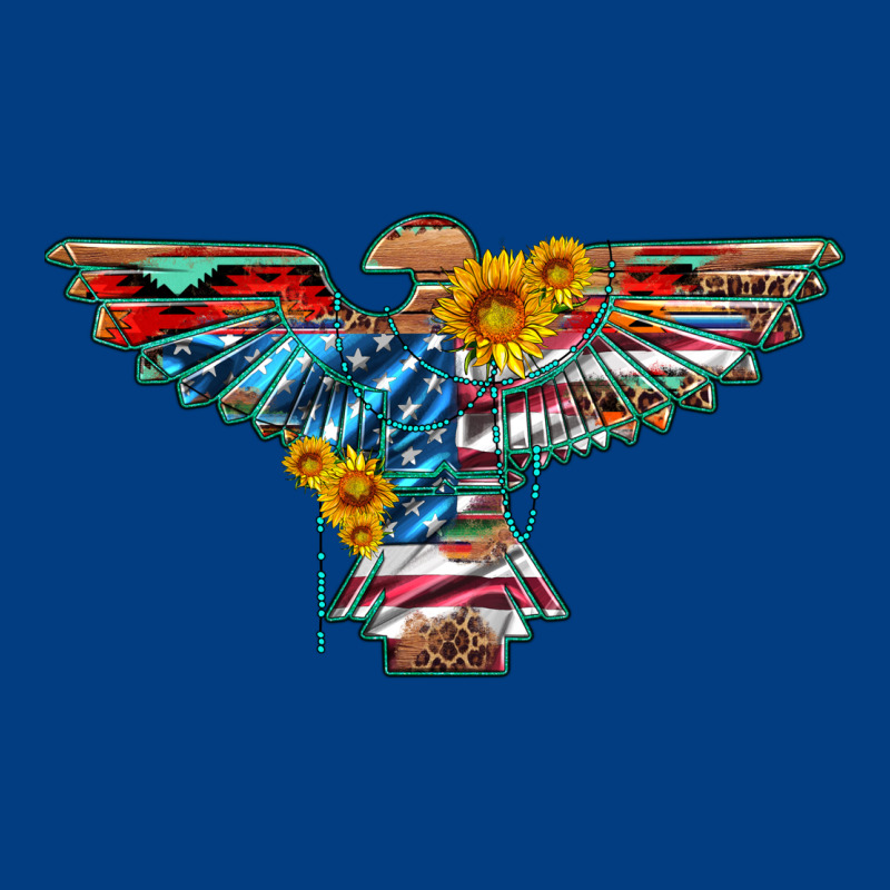 Thunderbird With Usa Flag And Sunflowers Premium Sweatshirt by Artiststas | Teevron
