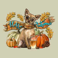 Hello Autumn With Chihuahua Dog Heavy Core Tee | Teevron