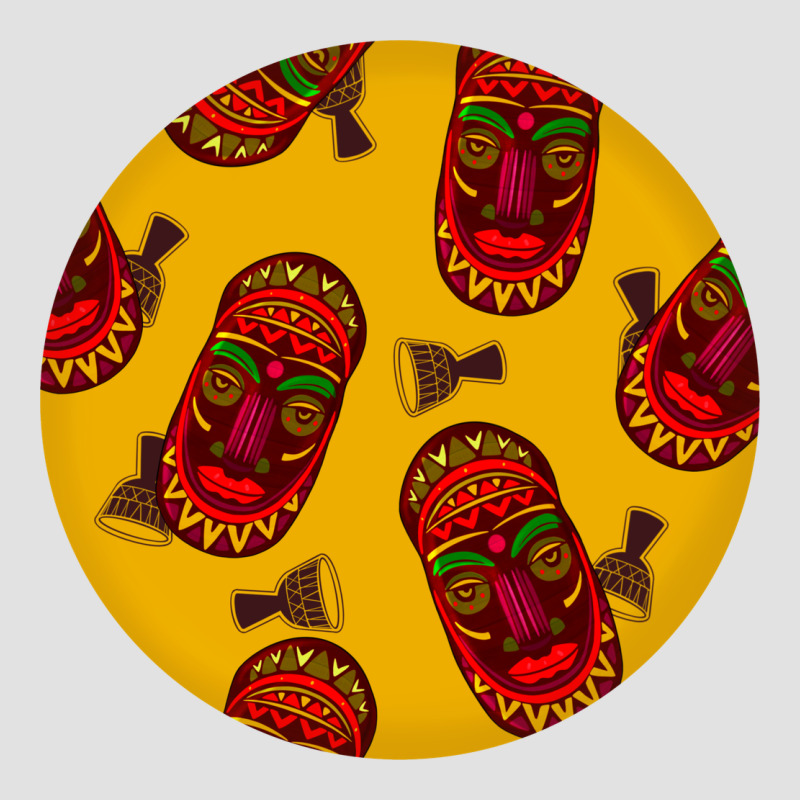 African Masks Round Earrings 5 Premium Hoodie by BundleAndBundleShop | Teevron