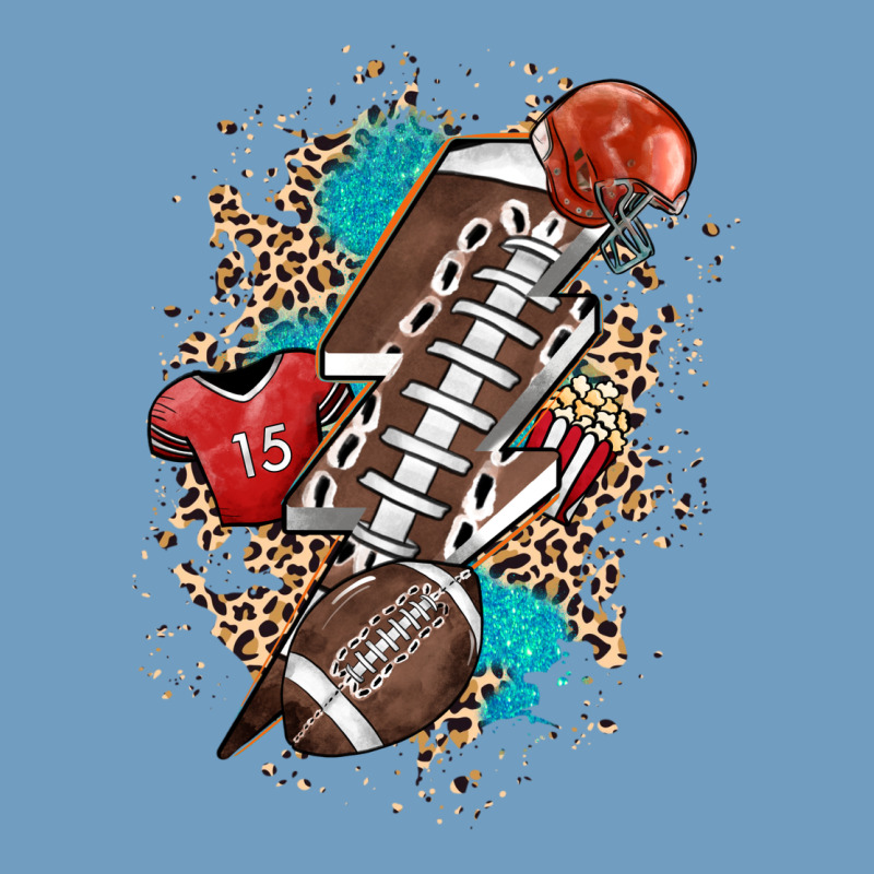 Football Lightning Bolt Leopard Urban Heavy Tee by HowdyJamesFarm | Teevron