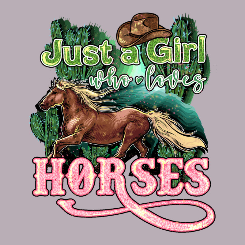 Just A Girl Who Loves Horses Vintage Tee by HowdyJamesFarm | Teevron