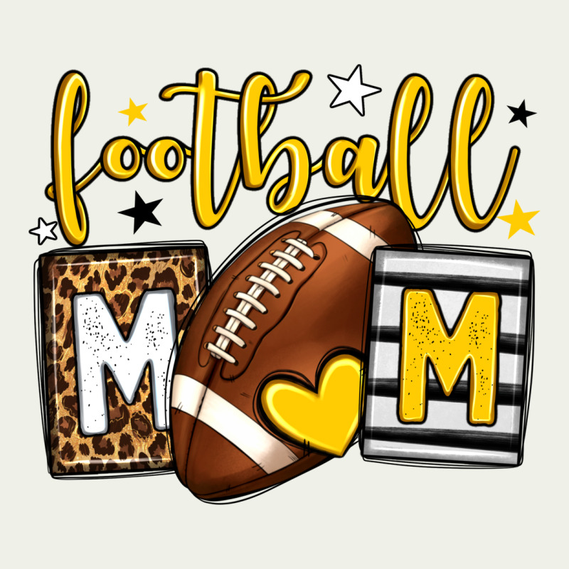 Football Mom Yellow Team Color Urban Heavy Tee by HowdyJamesFarm | Teevron