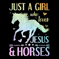 Jesus And Horses, Horse Gifts For Girls, Women Premium Sweatshirt | Teevron