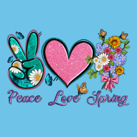 Peace Love Springwith Flowers And Butterfly Premium Sweatshirt | Teevron