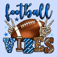 Football Vibes Blue And Grey Team Color Urban Heavy Tee | Teevron