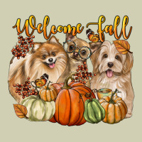Welcome Fall With Dogs Heavy Core Tee | Teevron