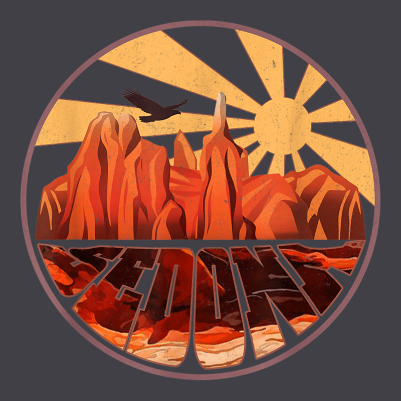 Retro Vintage Sedona Arizona Hiking Sunset Dawn Gift Heavyweight Hoodie by minhPixels | Teevron
