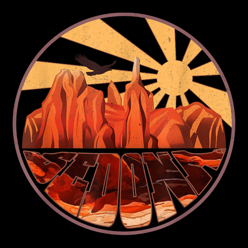 Retro Vintage Sedona Arizona Hiking Sunset Dawn Gift Urban Hoodie by minhPixels | Teevron