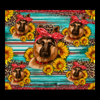 German Shepherd With Sunflowers Premium Sweatshirt | Teevron