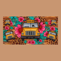 School Bus Leopard Gemstone License Plate Heavyweight Hoodie | Teevron