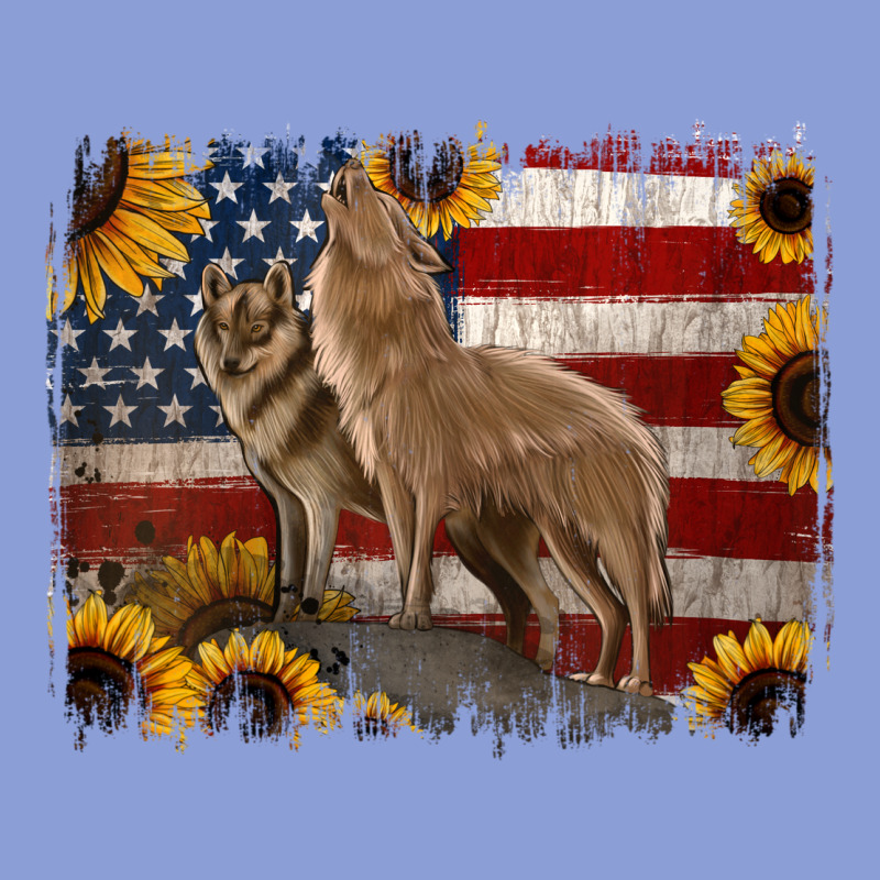 American Th Of July Wolves Long Sleeve Tee by Jasminsmagicworld | Teevron