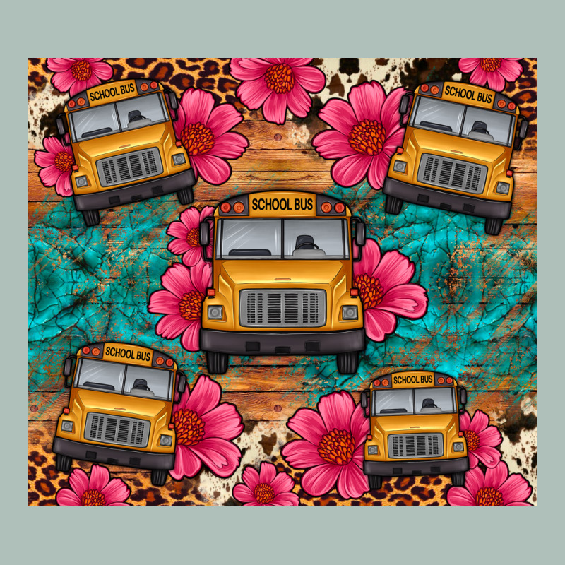 School Bus Leopard Cowhide Heavyweight Hoodie by Artiststas | Teevron