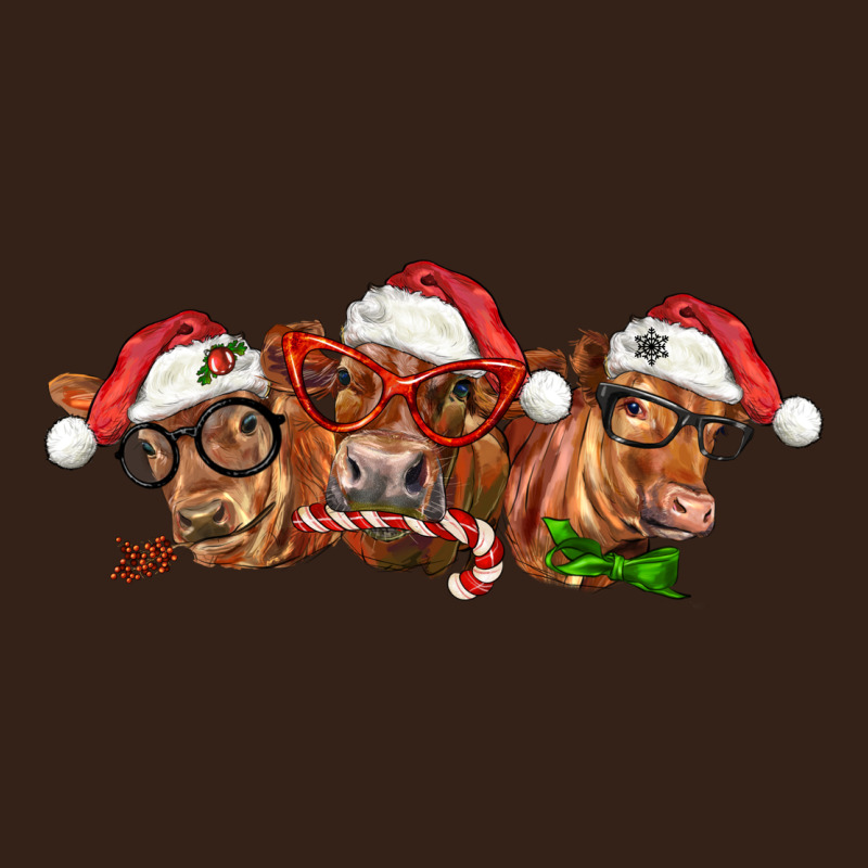 Christmas Red Angus Cows Heavy Core Tee by LillyAllenDesigns | Teevron