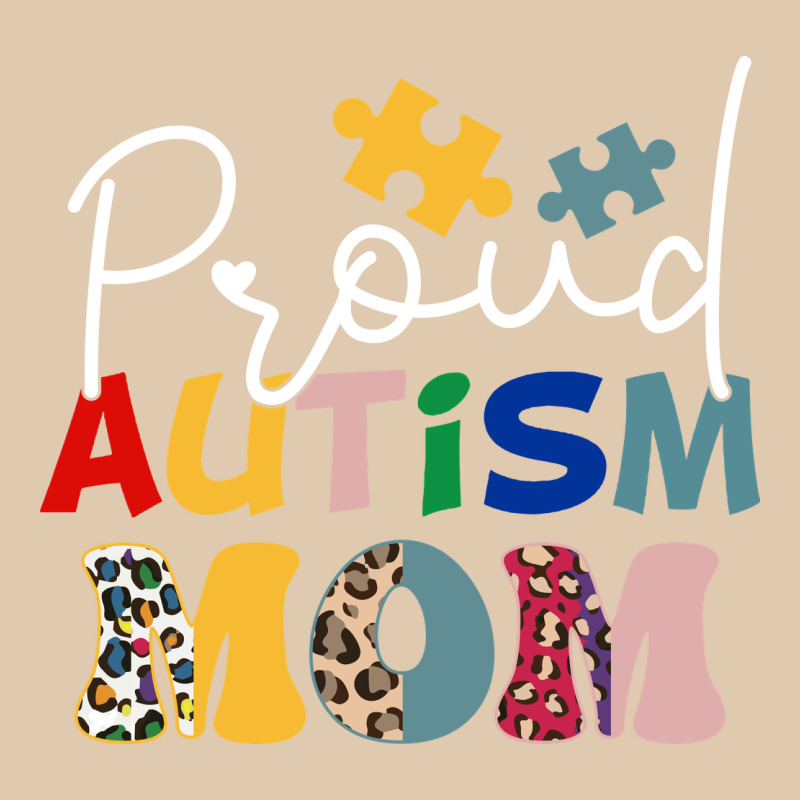 Proud Autism Mom Leopard Pattern Design Autism Awa Heavyweight Sweatshirt by CowhideDigitalArt | Teevron
