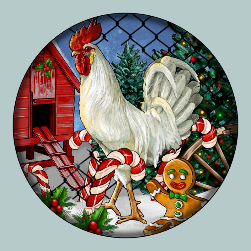 Leghorn Rooster Christmas Ornament Heavy Core Tee by LillyAllenDesigns | Teevron