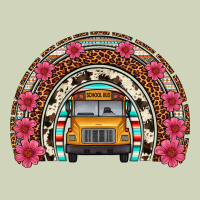 School Bus Leopard Cowhide Rainbow Heavyweight Hoodie | Teevron