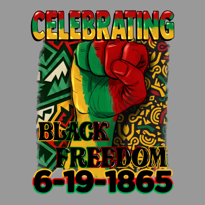 Celebrating Black Freedom 6 19 1865 Juneteenth Vintage Hoodie by CowGirlArtShop | Teevron
