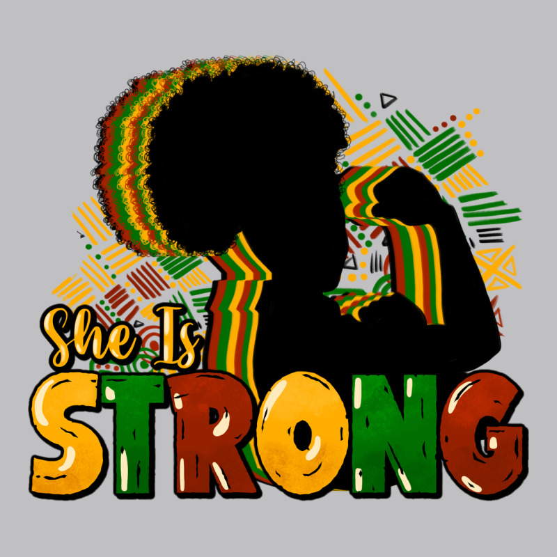 She Is Strong Black History Long Sleeve Tee by HowdyJamesFarm | Teevron