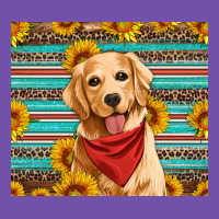 Golden Retriever With Sunflowers Premium Sweatshirt | Teevron