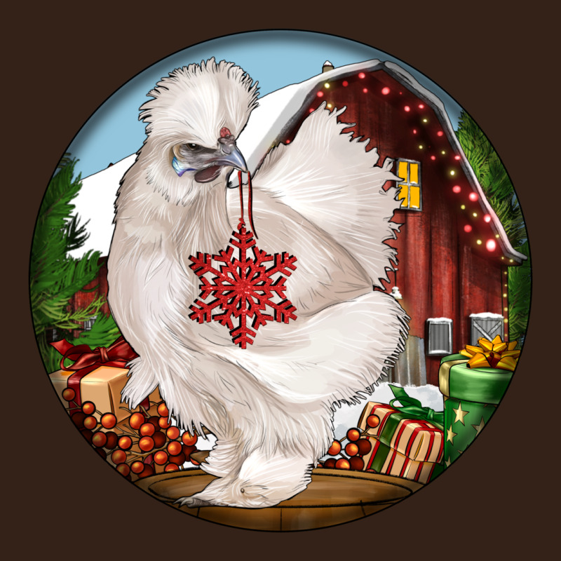 Silkie Chicken Christmas Heavy Core Tee by LillyAllenDesigns | Teevron