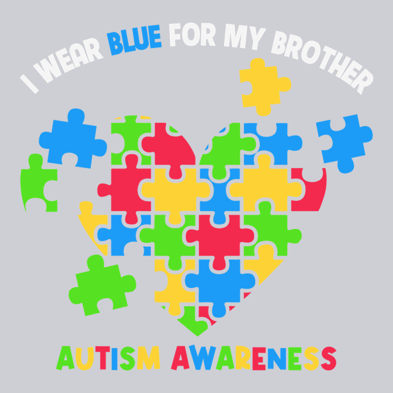 Wear Blue For My Brother Autism Heavyweight Sweatshirt by CowhideDigitalArt | Teevron