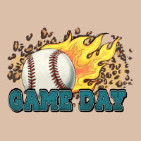 Game Day Baseball Leopard Flames Fireball Urban Heavy Tee | Teevron