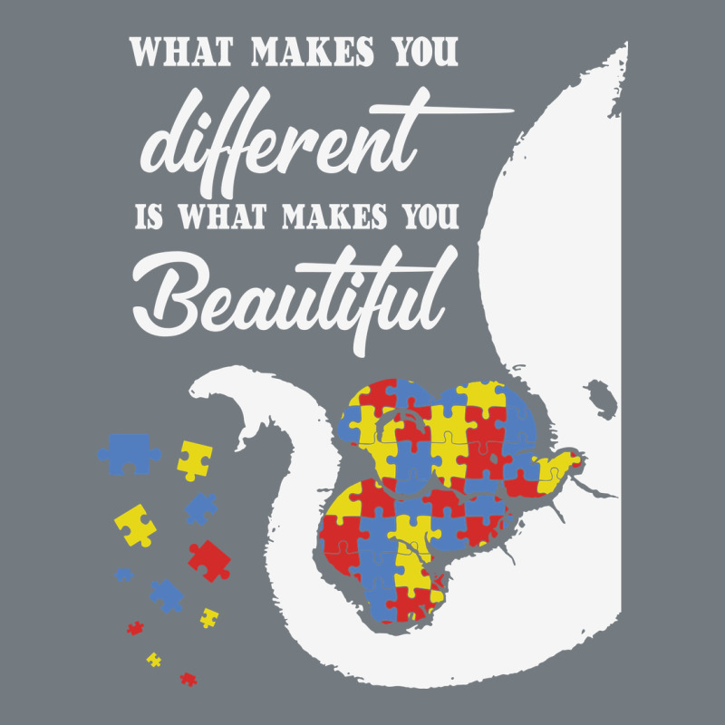 Autism Different Makes You Beautiful Heavyweight Sweatshirt by CowhideDigitalArt | Teevron