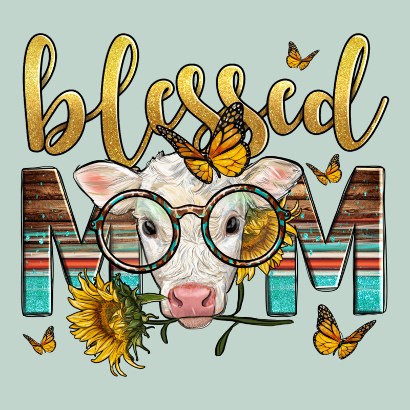 Western Blessed Mom Baby Calf Mother's Day Zipper Hoodie by LillyAllenDesigns | Teevron
