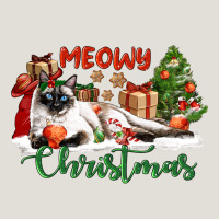 Siamese Cat Meowy Christmas Heavy Core Tee | Teevron