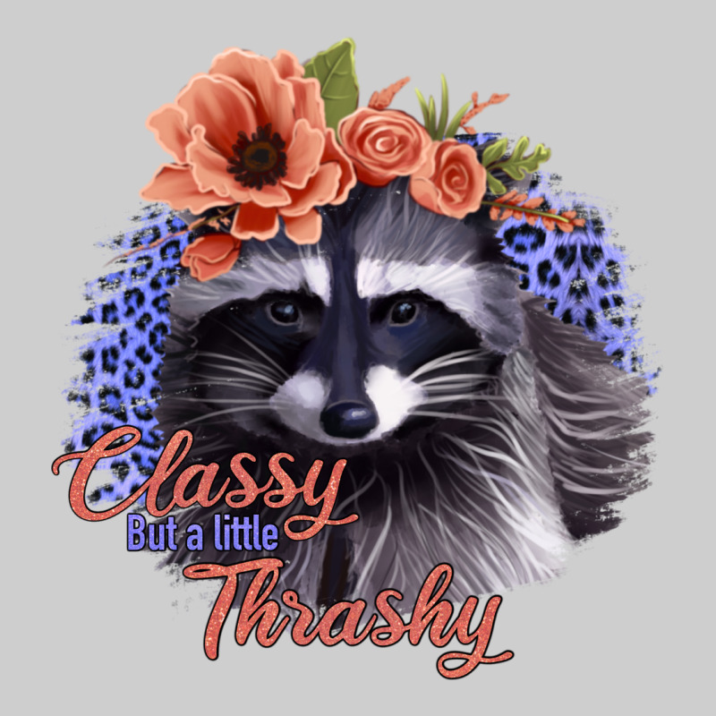 Classy But A Little Thrashy Raccoon With Flowers Premium Tee by Bettercallsaul | Teevron