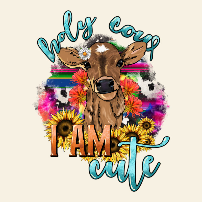 Holy Cow I Am Cute Baby Cow Vintage Tee by HowdyJamesFarm | Teevron