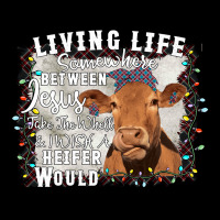 Between Jesus Take The Wheel I Wish A Heifer Would Ladies Tee | Teevron